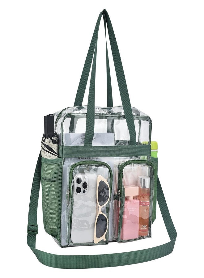 Oraben Clear Bag for Stadium Events 12x6x12 Clear Tote Bag for Women Transparent Lunch Bag for Work Sports Concert - Image 2